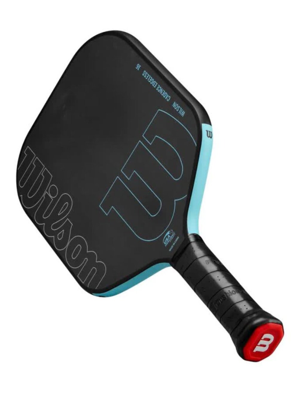 Wilson Cadence Edgeless 16 Pickleball Paddle Control Spin Raw Carbon Surface